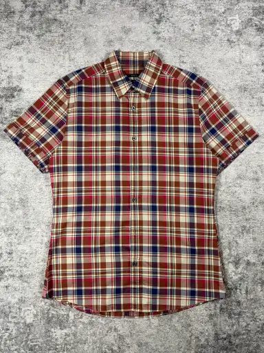2010s Gucci Frida Giannini Madras Check Slim Button-Up Shirt