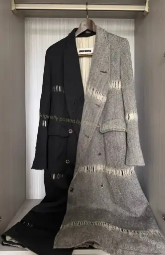 Uma Wang 20AW Cashmere Distressed Coat YYYY17/2610