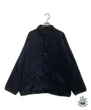 ARPENTEUR Wool Mohair Stand Collar Jacket Size: L Black Men