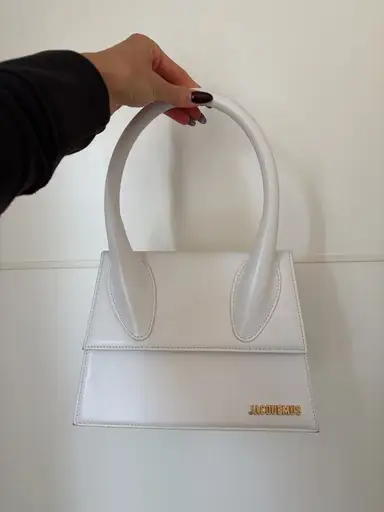 Jacquemus Le Grand Chiquito Tasche Weiss – Dustbag, Strap & 