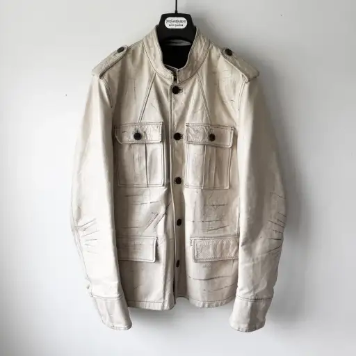 YSL Rive Gauche Tom Ford SS2002 M65 Military Leather Jacket