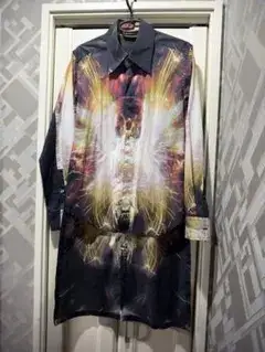Roen ロエン スカル 総柄 ロングシャツ サイズ44 未着用73036015