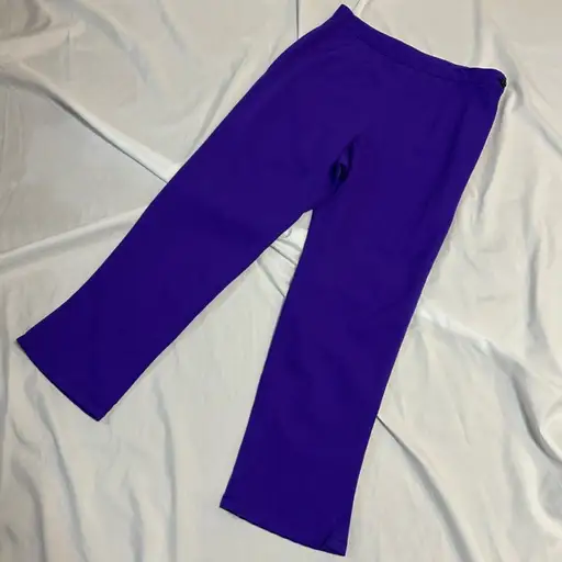 tricot COMME des GARÇONS AD2001 製品染めウールパンツ パープル サイドジップ 日本製