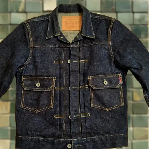 Iron Heart IHJ-51 Denim Jacket Mens M Indigo 18oz 2nd Type