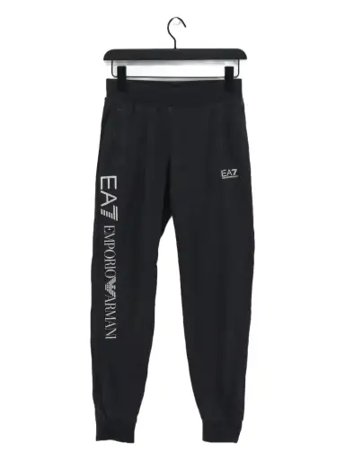 Emporio Armani Men's Sports Bottoms S Grey Cotton with Elastane Sweatpants