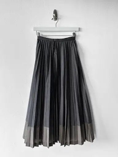 HIROKO KOSHINO - late 1990s PLEATED MAXI SKIRT