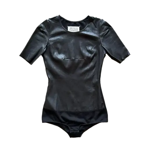 Maison Margiela AW14 Leather Bodysuit