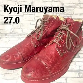 Kyoji Maruyama キョウジヤマモト シワ加工 LS002 レザースニーカーブーツ 赤 27cm ヴィンテージ キョウジマルヤマ(Kyoji Maruyama)のメンズの靴/シューズ(ブーツ)の商品詳細ページへのリンク