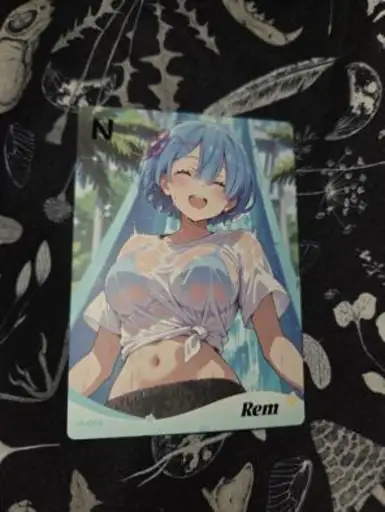 Rem N-003 Trading Card Anime Waifu Water Splash