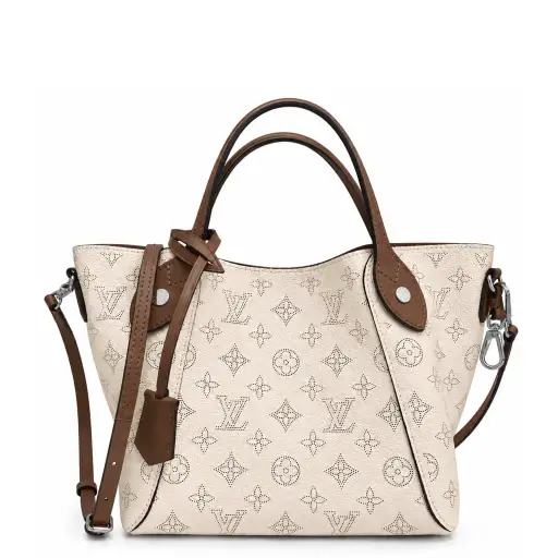 Bolsa Louis Vuitton Mahina Hina PM Bege Couro