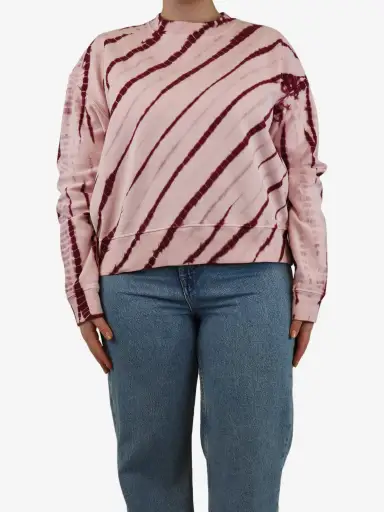 Pink and purple tie dye jumper - size L