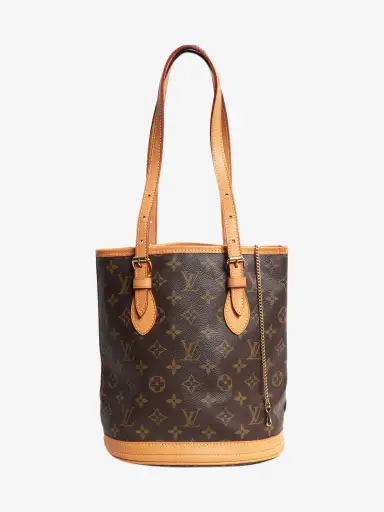 Brown 2000 Monogram Bucket PM bag