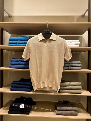 Zegna Premium Cotton Short Polo Shirt