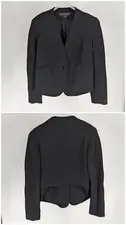 Olivier Theyskens Theory Single Button  Blazer USA Excellent Womens Black Size 6