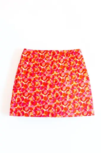 CELINE 2002 Abstract Orb Sorbet Mini Skirt
