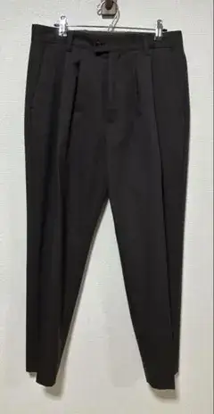 stein WIDE TAPERED TROUSERS ブラウン