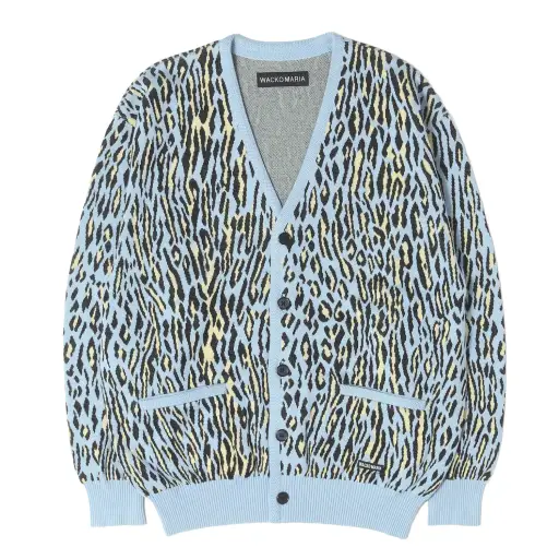 26SS レオパード ジャガード コットンニット カーディガン(LEOPARD JACQUARD KNIT CARDIGAN)