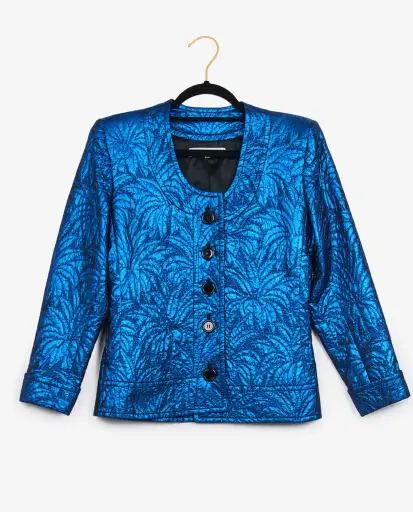 Veste bleu irisé Yves Saint Laurent