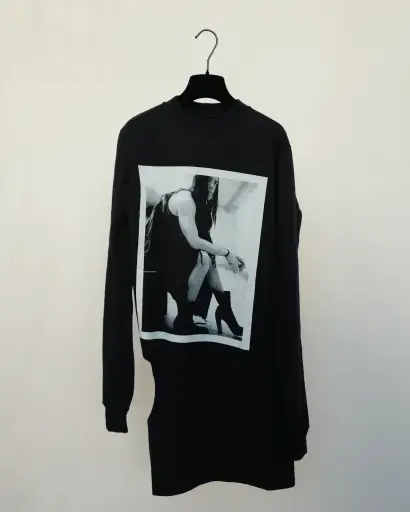 RICK OWENS SWEATSHIRT WITH PRINT