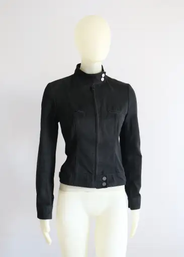 Gucci Tom Ford Spring 1999 Denim Moto Jacket