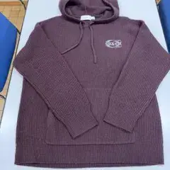 COACH ワッフルニット フーディー パープル Lサイズ新品未使用