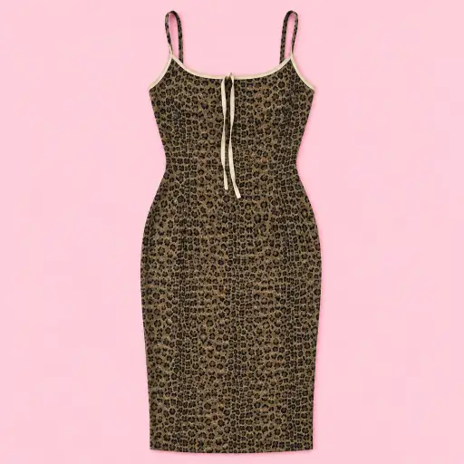 Fendi Leopard Print Midi Dress