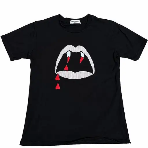 Saint Laurent no smoking teeth shirt size m