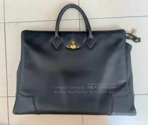 Vivienne Westwood size os Black Antique Briefcase