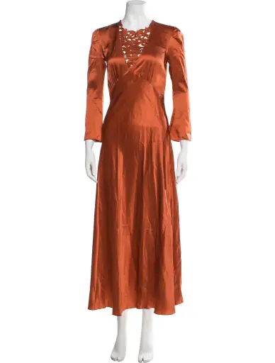 Silk Long Dress