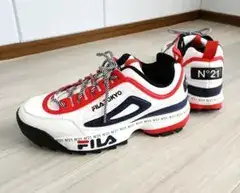 ☆N°21 × FILA☆コラボスニーカー 27cm 白×紺×赤×黒