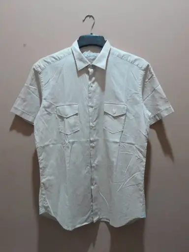 Loro Piana Short Sleeve Safari Pocket Shirt Linen Cotton