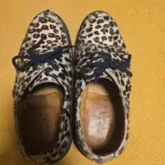 Y's for men レオパード柄 ラバーソールシューズ