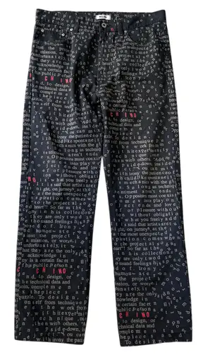 【MOSCHINO】Text Print Pants