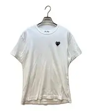 PLAY COMME des GARCONS                    Short-sleeved T-shirt with black embro