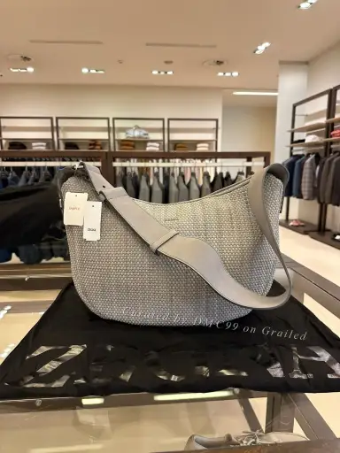 Zegna Gray Men's Crossbody Bag