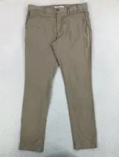 Norse Projects Aros Slim Light Stretch Pants Mens 36x32 Beige Chino Casual