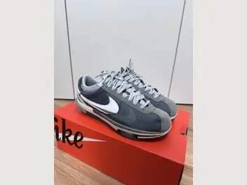Sacai x Nike Zoom Cortez Grey Sneakers RRP$572