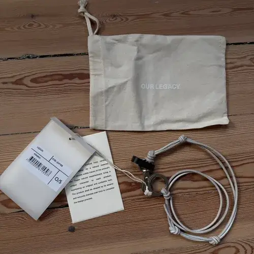 Ny oanvänd Our Legacy Ladon Ecru Leather Ladon – One Size