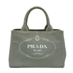 PRADA(プラダ) トートバッグ美品  CANAPA ライトグレー