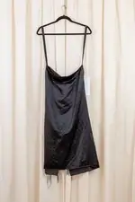 ELENA DAWSON Silk Skirt Black Size M