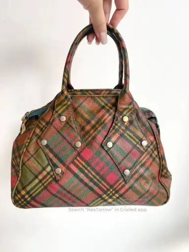 Vivienne Westwood size os Vintage Patchwork Plaid Bowling H