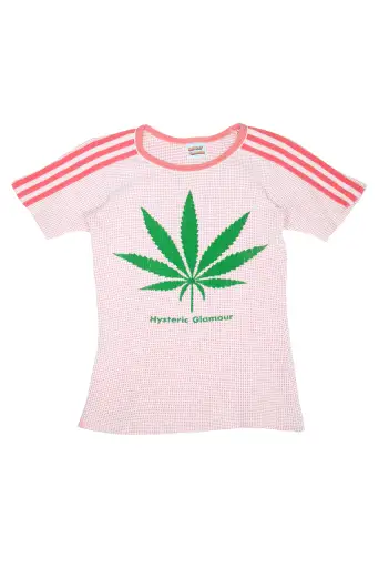 Rare Vintage HYSTERIC GLAMOUR Marijuana Waffle Top