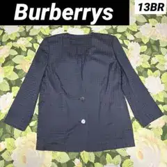 美品【値下げOK】Burberrys ノーカラージャケット 13BB パープル