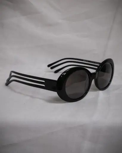 JEAN PAUL GAULTIER x ALAIN MIKLI Rare Black 3-Arm Sunglasses, 2011