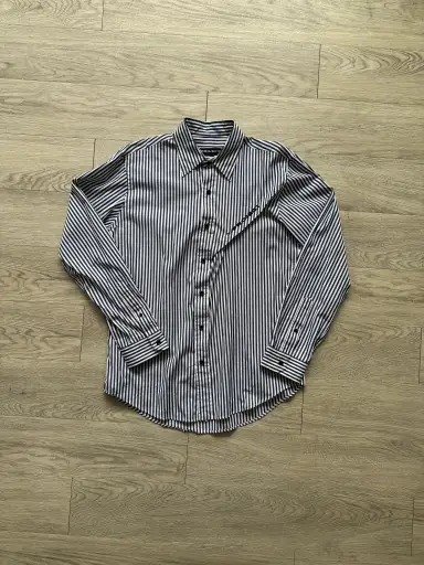 Y/Project AW23 Pinched Logo Striped Shirt