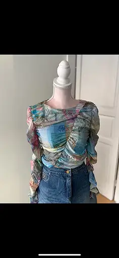 Mesh topp Ganni