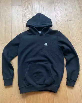 felpa moncler nera taglia S
