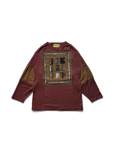 Christopher Nemeth patchwork long-sleeve T-shirt