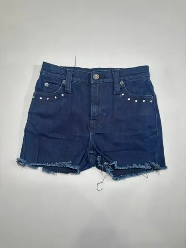 Jewel Embellished Blue Jean Shorts