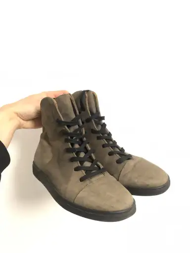 Silent by Damir Doma Leather Hi-Top Sneakers